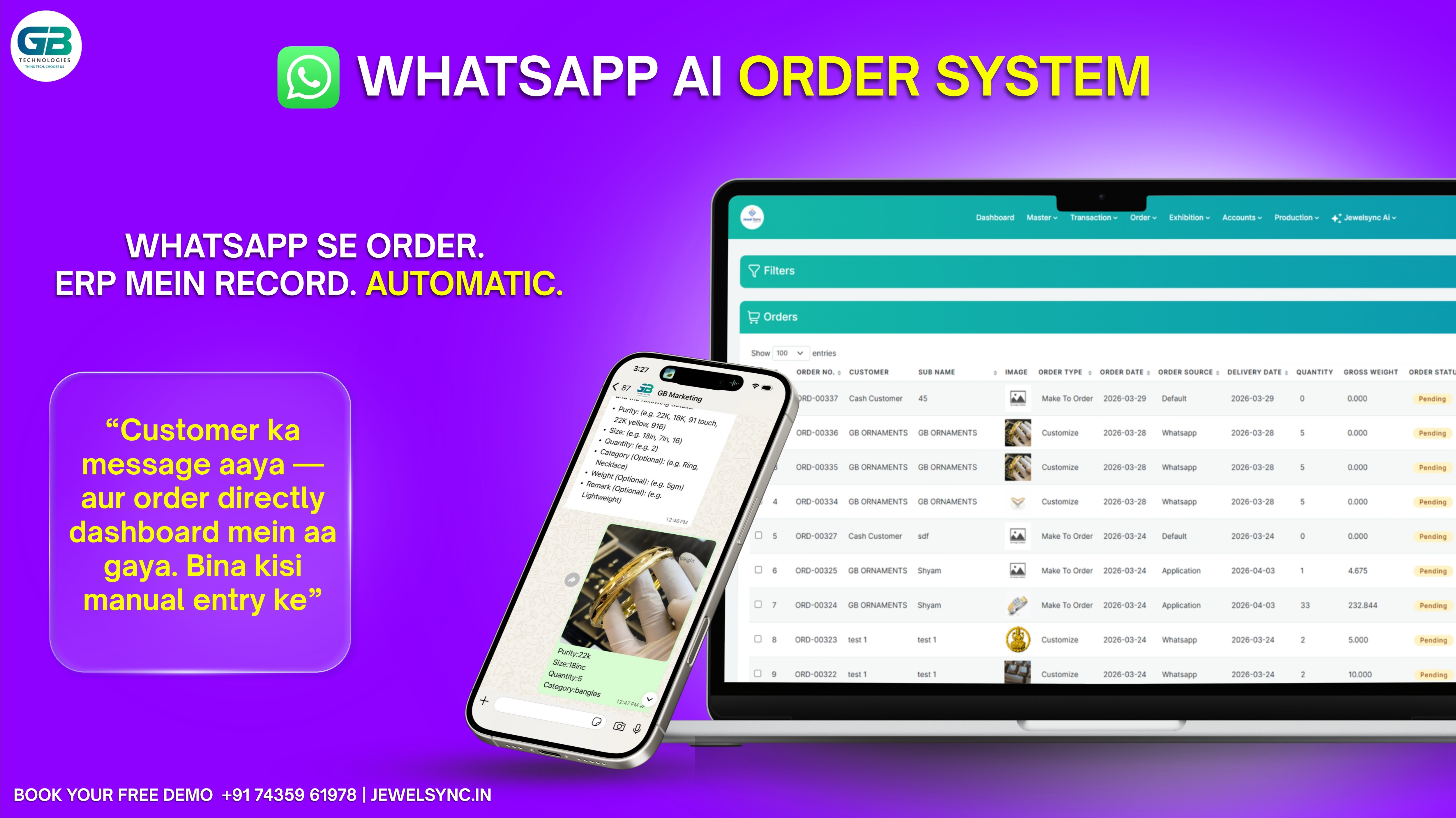 How JewelSync's WhatsApp AI Turns Every Missed Message Into a Confirmed Order — 24/7